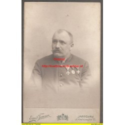 Kabinettformat - Porträtfoto - Orden - Emil Tenzer - Jaroslaw (Polen)
