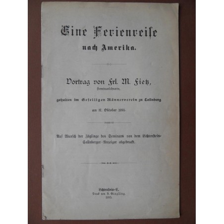 Eine Ferienreise nach Amerika (1895) 