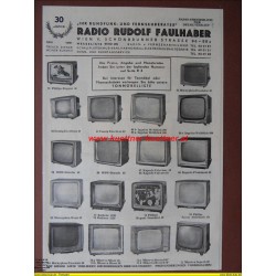 Werbung - Radio- u. Fernsehgeräte (1961)
