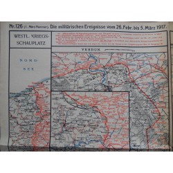 Kriegskarte sämtl. Kriegsschauplätze mit Chronik Nr. 126 (1917)