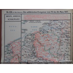 Kriegskarte sämtl. Kriegsschauplätze mit Chronik Nr. 129 (1917)