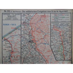 Kriegskarte sämtl. Kriegsschauplätze mit Chronik Nr. 132 (1917)