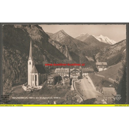 AK - Heiligenblut, 1301m mit Großglockner, 3798m