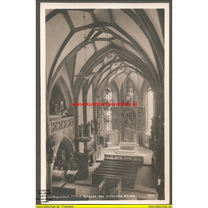 AK - Heiligenblut - Inneres der gotischen Kirche AK - Heiligenblut - Inneres der gotischen Kirche