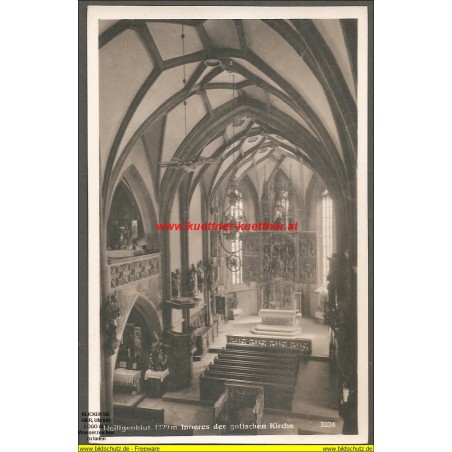 AK - Heiligenblut - Inneres der gotischen Kirche