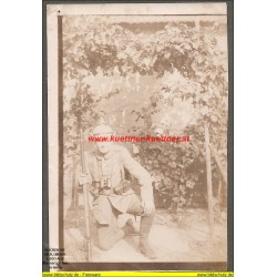 Foto I WK - Soldat mit Pickelhaube (12cm x 8cm)