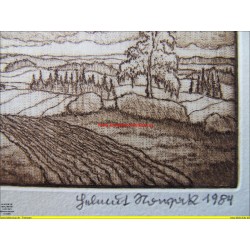 Radierung von Helmut Nowak / signiert und datiert / 17/60 / 1984