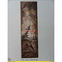 Radierung von Helmut Nowak / signiert und datiert / 32/100 / 1987