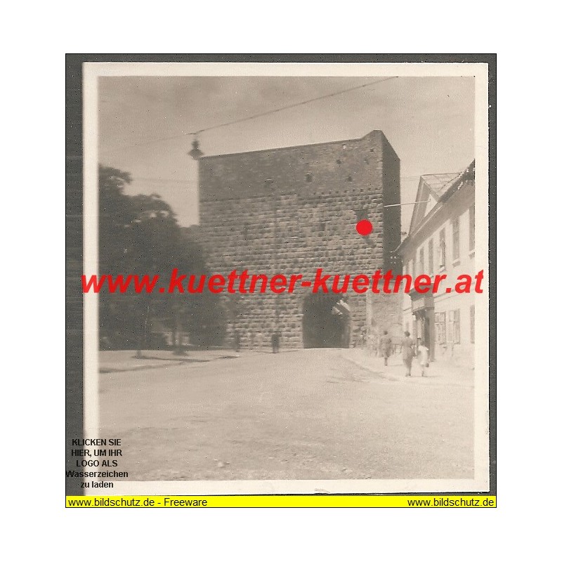 Foto II WK - Hainburg a. d. Donau - Ungartor (8cm x 7,5cm) 