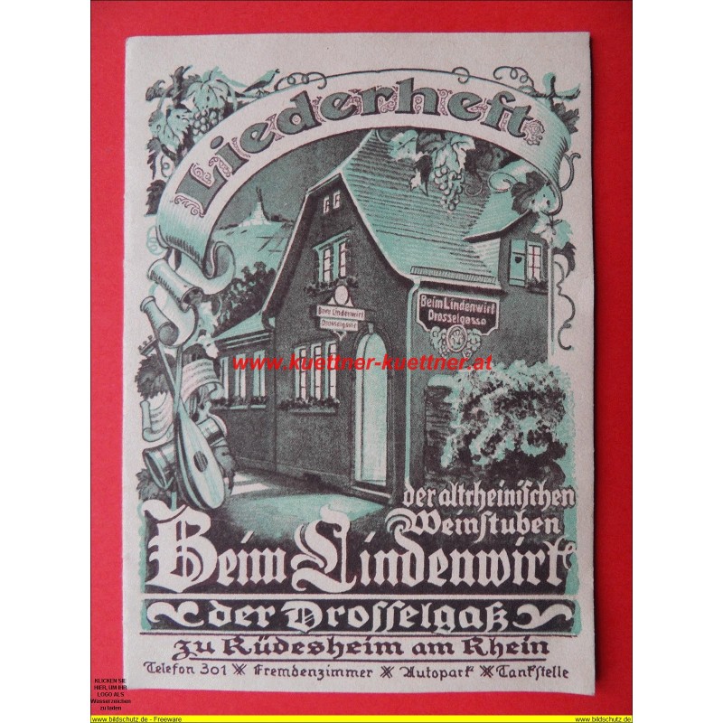 Liederheft - Beim Lindenwirt zu Ruedesheim Liederheft - Beim Lindenwirt zu Ruedesheim