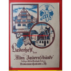 Liederheft - Alte Bauernschaenke - Assmannshausen mit Urkunde