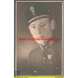 AK - Foto - Offizier - Polizei - Medaille (13,5cm x 8,5cm) 