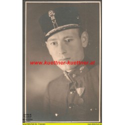 AK - Foto - Offizier - Polizei - Medaille (13,5cm x 8,5cm) 