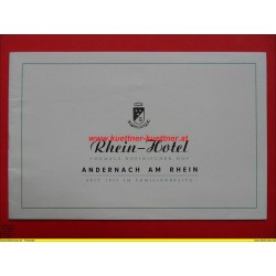 Prospekt Rhein Hotel vormals Rheinischer Hof - Andernach