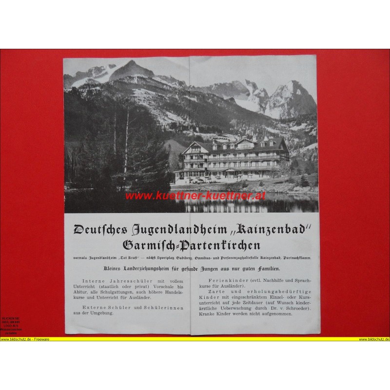 Prospekt Jugendlandheim Garmisch-Partenkirchen (BY) Prospekt Jugendlandheim Garmisch-Partenkirchen (BY)