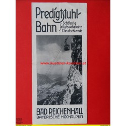 Prospekt Predigtstuhl-Bahn Bad Reichenhall