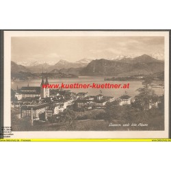 AK - Luzern und die Alpen
