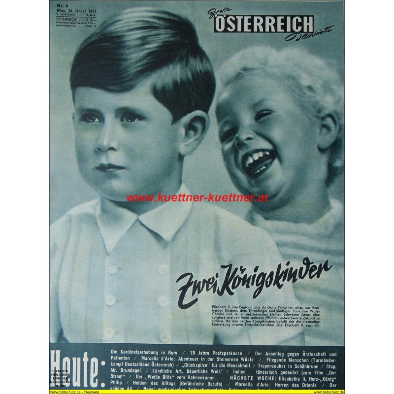 Große Österreich Illustrierte Nr. 4 / 1953 (Prinz Charles)