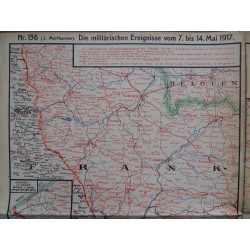 Kriegskarte sämtl. Kriegsschauplätze mit Chronik Nr. 136 (1917)
