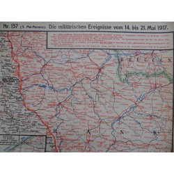 Kriegskarte sämtl. Kriegsschauplätze mit Chronik Nr. 137 (1917)
