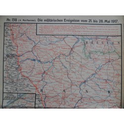 Kriegskarte sämtl. Kriegsschauplätze mit Chronik Nr. 138 (1917)