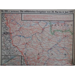 Kriegskarte sämtl. Kriegsschauplätze mit Chronik Nr. 139 (1917)