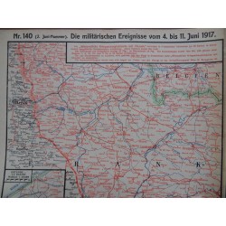 Kriegskarte sämtl. Kriegsschauplätze mit Chronik Nr. 140 (1917)