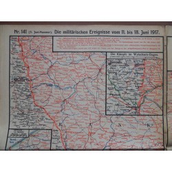 Kriegskarte sämtl. Kriegsschauplätze mit Chronik Nr. 141 (1917)
