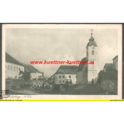 AK - Mittelberg - Gasthaus, Kirche (NÖ) 