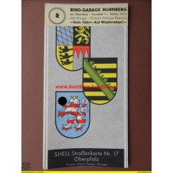 Shell Straßenkarte Nr. 17 Operpfalz