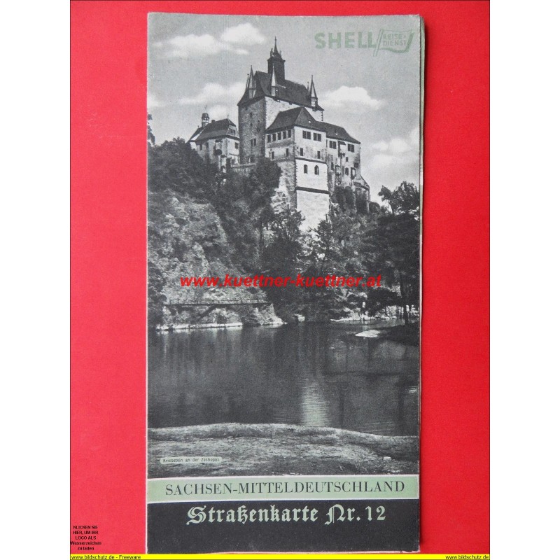 Shell Straßenkarte Reisedienst Nr. 12 Sachsen - Mitteldeutschland Shell Straßenkarte Reisedienst Nr. 12 Sachsen - Mitteldeutschland