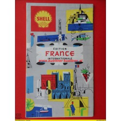 Shell Touring Karte Frankreich (France)  