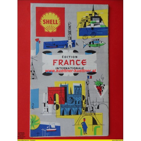 Shell Touring Karte Frankreich (France)  