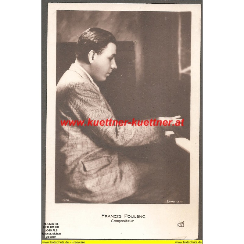 AK - Francis Poulenc - Compositeur (1899 - 1963) AK - Francis Poulenc - Compositeur (1899 - 1963)