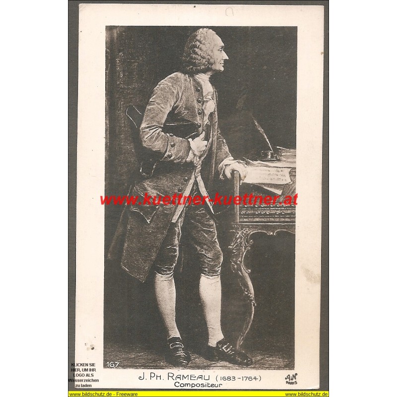 AK - J. Ph. Rameau - Compositeur (1683 - 1764) AK - J. Ph. Rameau - Compositeur (1683 - 1764)