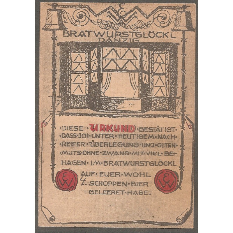 AK - Bratwurstglöckl Danzig (Polen) 