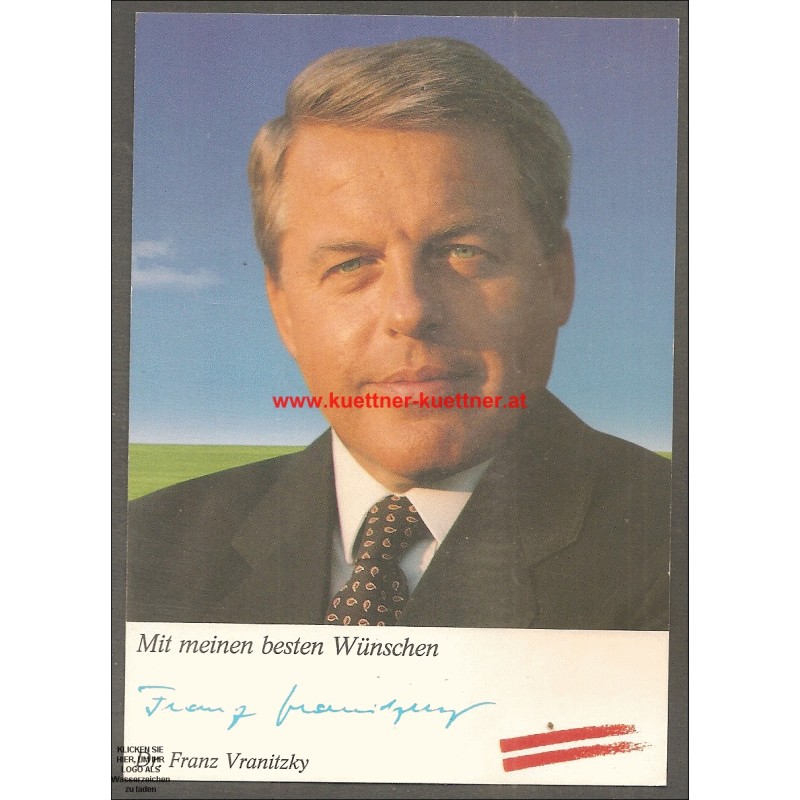 AK - Dr. Franz Vranitzky (Österr. Bundeskanzler) AK - Dr. Franz Vranitzky (Österr. Bundeskanzler)