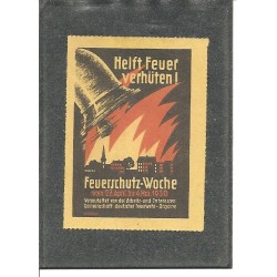 Werbemarke / Reklamemarke - Feuerschutz-Woche vom 27. April bis 4. Mai 1930