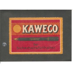 Werbemarke / Reklamemarke - Kaweco Sicherheitsfüllhalter