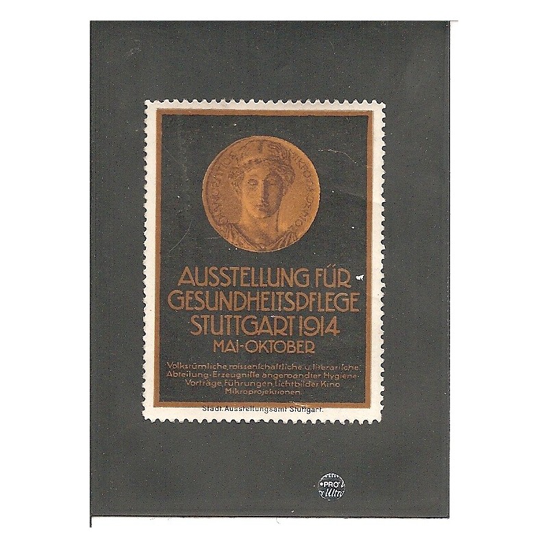 Werbemarke / Reklamemarke - Ausstellung Stuttgart 1914