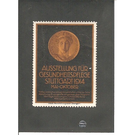 Werbemarke / Reklamemarke - Ausstellung Stuttgart 1914