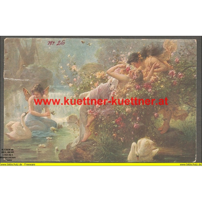 AK - Rosenkuss - Muenchner Kunst AK - Rosenkuss - Muenchner Kunst