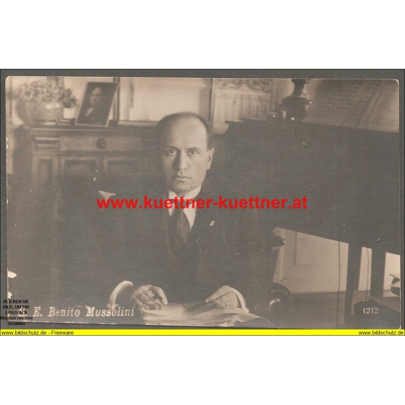 AK - S. E. Benito Mussolini AK - S. E. Benito Mussolini