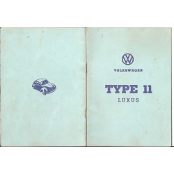 Typenschein - Volkswagen Type 11 Luxus - 1962