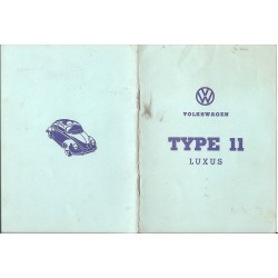 Typenschein - Volkswagen Type 11 Luxus - 1963