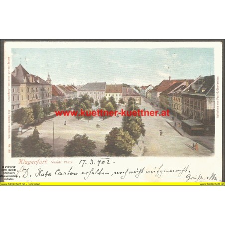 AK - Klagenfurt - Neuer Platz - 1902