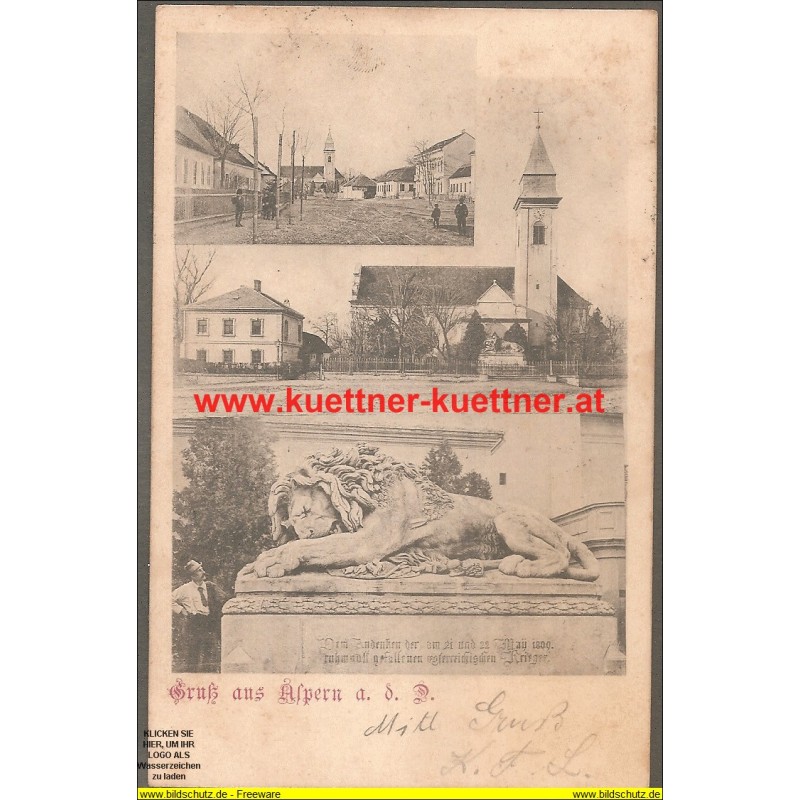 AK - Gruss aus Aspern a. d. D. (Wien XXII) AK - Gruss aus Aspern a. d. D. (Wien XXII)
