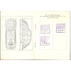 Typenschein - Volkswagen Type 11 Luxus - 1958