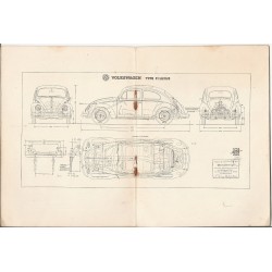 Typenschein - Volkswagen Type 11 Luxus - 1961