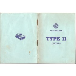 Typenschein - Volkswagen Type 11 Luxus - 1962